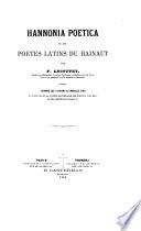 Hannonia poetica ou Les poètes latins du Hainaut