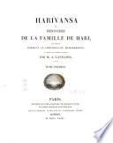Harivansa ou histoire de la famille de Hari