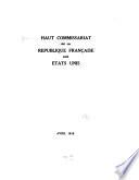 Haut commissariat de la République Franc̨aise aux États-Unis