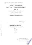 Haut Conseil de la francophonie ...