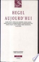 Hegel aujourd'hui