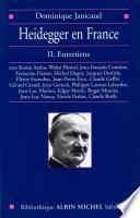 Heidegger en France - tome 2