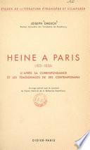 Heine à Paris, 1831-1856