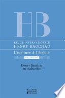 Henri Bauchau en traduction