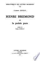 Henri Brémond et la poésie pure