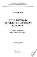 Henri Bremond, historien du sentiment religieux