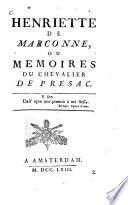 Henriette de Marconne, ou Memoires du chevalier de Présac