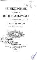 Henriette-Marie de France, reine d'Angleterre