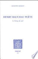 Henry Bauchau poète