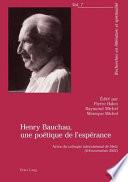 Henry Bauchau, une poétique de l'espérance