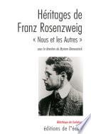 Héritages de Franz Rosenzweig