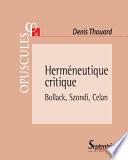 Herméneutique critique