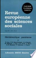 Herméneutique paretienne