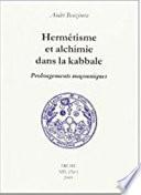 Hermétisme et alchimie dans la kabbale
