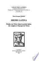Hiems latina