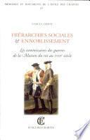 Hiérarchies sociales et ennoblissement