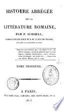 Histoire abrégée de la littérature romaine