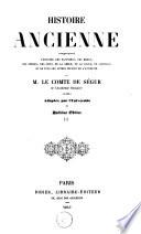 Histoire ancienne, comprenant l'histoire des Egyptiens, des Mèdes, ... et de tous les autres peuples de l'antiquité