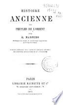 Histoire ancienne des peuples de l'Orient classique