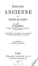 Histoire ancienne des peuples de l'Orient