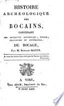 Histoire archéologique des bocains