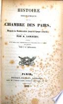 Histoire biographique de la Chambre des pairs