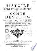 Histoire civile et ecclésiastique du comté d'Evreux