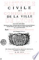 Histoire civile ou consulaire de la ville de Lyon
