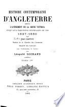 Histoire contemporaine d'Angleterre depuis l'avènement de la reine Victoria jusqu'aux élections générales de 1880, 1837-1880