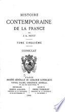 Histoire contemporaine de la France: Consulat