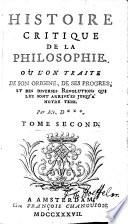 Histoire critique de la philosophie