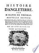 Histoire d'Angleterre,