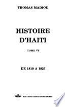Histoire d'Haïti: 1819-1826