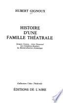 Histoire d'une famille théâtrale