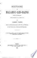 Histoire de Balaruc-les-Bains (canton de Frontignan) (Département de l'Hérault)