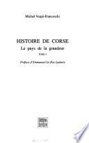 Histoire de Corse: Des origines au XVIIe siècle