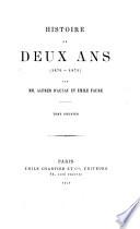Histoire de deux ans (1870-1871)