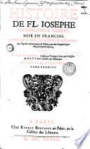 Histoire de Fl. Josephe