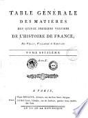Histoire de France depuis l'établissement de la monarchie jusqu'à Louis XIV