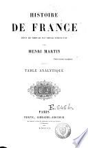 Histoire de France depuis les temps les plus reculés jusqu'en 1789