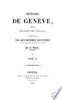 Histoire de Genève, depuis son origine jusqu'à nos jours