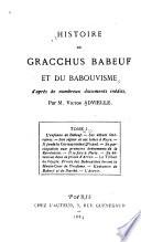 Histoire de Gracchus Babeuf et du babouvisme