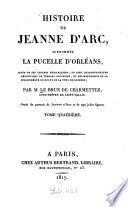 Histoire de Jeanne d'Arc, surnommée la Pucelle d'Orléans
