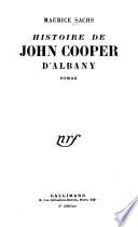 Histoire de John Cooper d'Albany, roman