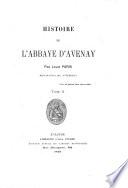 Histoire de l'abbaye d'Avenay