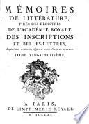 Histoire de l'academic depuis son etablissement jusqu'a present