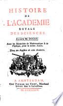 Histoire de l'Académie Royale des Sciences