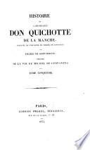 Histoire de l'admirable don Quichotte de la Manche [tr.by F. Filleau de Saint-Martin].