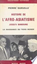 Histoire de l'afro-asiatisme jusqu'à Bandoung