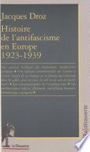 Histoire de l'antifascisme en Europe (1923-1939)